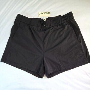 WILLIT Women Hiking Athletic Yoga Active Workout Running Shorts Sz: XL Black